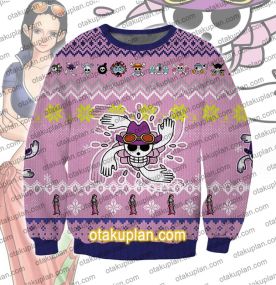 One Piece Nico Robin 3D Print Ugly Christmas Sweatshirt