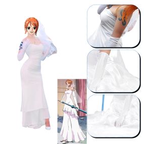 One Piece Thriller Bark Nami Wedding Dress Cosplay Costume