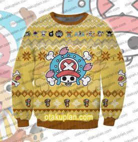 One Piece Tony Tony Chopper 3D Print Ugly Christmas Sweatshirt