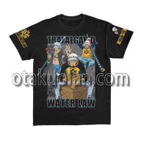 One Piece Trafalgar D Water Law Yellow Streetwear T-shirt