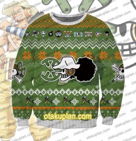 One Piece usopp 3D Print Ugly Christmas Sweatshirt