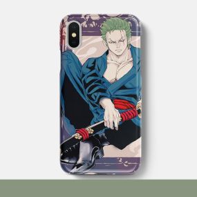 One Piece Zoro 1 Tempered Glass iPhone Case