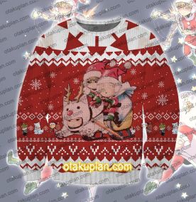 One Punch Man Saitama Genos Watchdog Man 3D Print Ugly Christmas Sweatshirt