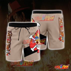 One Piece Portgas D Ace Brown Shorts