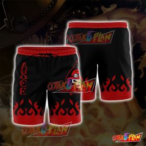 One Piece Portgas D Ace Red Shorts A1