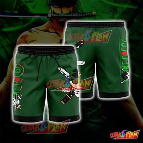 One Piece Roronoa Zoro Green Shorts