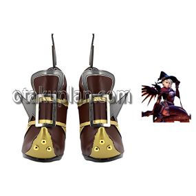 Overwatch Mercy Witch Skin Helloween Cosplay Shoes