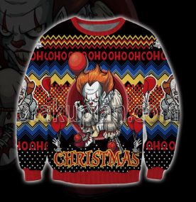 Pennywise The Dancing Clown 3D Print Ugly Christmas Sweatshirt