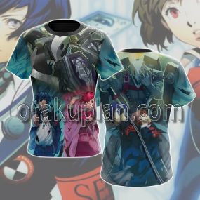 Persona 3 Thanatos And Makoto Yuuki Male and Female Character 3D Cosplay T-shirt