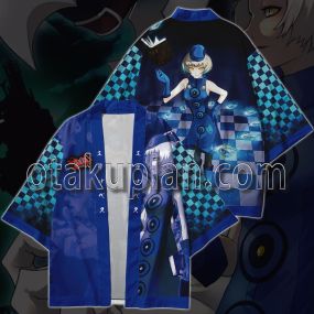 Persona 4 Arena Ultimax Elizabeth Blue Kimono Anime Cosplay Jacket