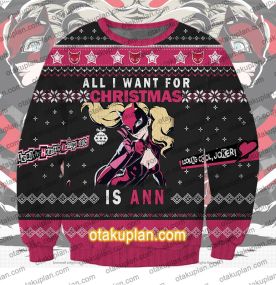 Persona 5 Ann Takamaki 3D Print Ugly Christmas Sweatshirt