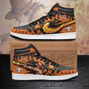 Portgas D Ace Fire Fist One Piece Anime Sneakers Shoes