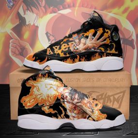 Portgas D Ace One Piece Anime Sneakers Shoes