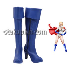 Power Girl Superhero Classic Cosplay Shoes