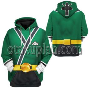 Power Rangers Samurai Green T-Shirt Hoodie