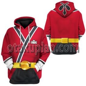 Power Rangers Samurai Red T-Shirt Hoodie
