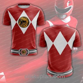 Red Power Rangers T6 T-shirt