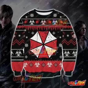 Resident Evil 3D Print Ugly Christmas Sweatshirt