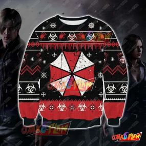 Resident Evil 3D Print Ugly Christmas Sweatshirt