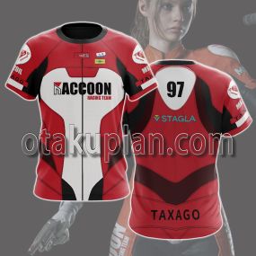 Resident Evil Claire Redfield Elza Walker Racing Suit Cosplay T-shirt