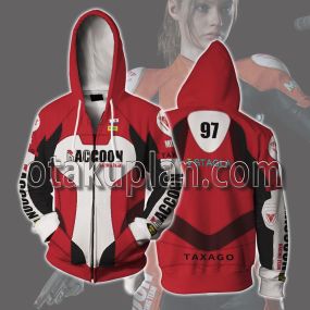 Resident Evil Claire Redfield Elza Walker Racing Suit Cosplay Zip Up Hoodie
