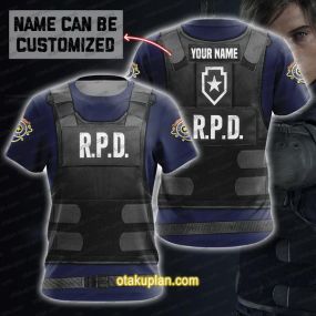 Resident Evil R.P.D Custom Name T-shirt V2