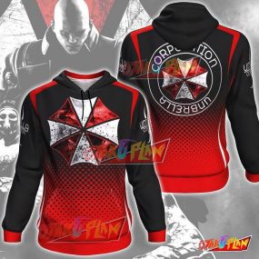 Resident Evil Umbrella All Over Print Pullover Hoodie