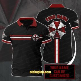 Resident Evil Umbrella Corporation Custom Name Polo Shirt