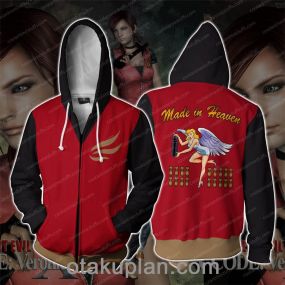 Resident Evil 2 Claire Redfield Zip Up Hoodie