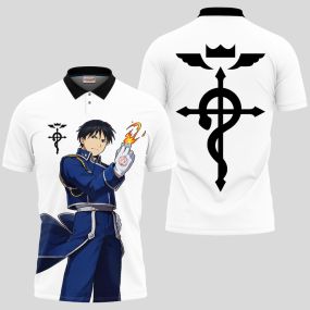 Roy Mustang Fullmetal Alchemist Anime Polo Shirts