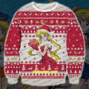 Sailor Moon 0608 Christmas Sweatshirt Red