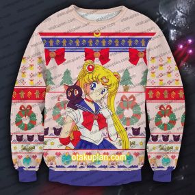 Sailor Moon 0809 3D Print Christmas Sweatshirt