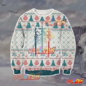SAO Knitting Pattern 3D Print Ugly Christmas Sweatshirt