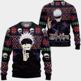 Satoru Gojo Ugly Christmas Sweater Anime Hoodie Shirt