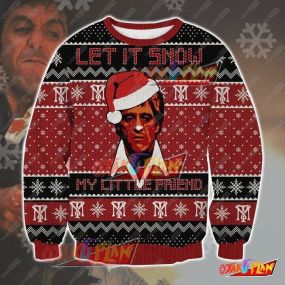 Scarface 3D Print Ugly Christmas Sweatshirt