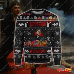 Scarface Show 3D Print Ugly Christmas Sweatshirt