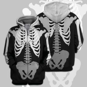 Skeleton Halloween all over print Hoodie / T-Shirt
