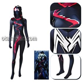 Spider Gwen Stacy Black Jumpsuit Cosplay Costume