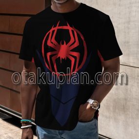 Spider Hero Across The Spider Verse Miles Morales New Suit Cosplay T-Shirt