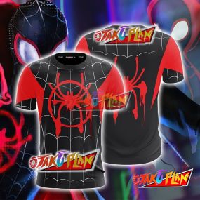 Spider Hero Into the Spider-Verse Miles Morales Cosplay Unisex 3D T-shirt