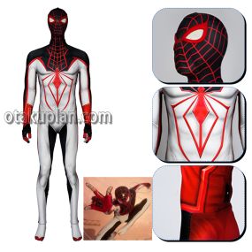 Spider-man Miles Morales Ps5 Combat Suit Cosplay Costume