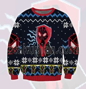 Spiderman Miles Morales 3D Printed Ugly Christmas Sweatshirt