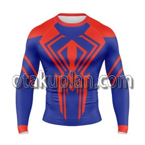 Spiderman Spider Verse 2099 Long Sleeve Rash Guard Compression Shirt