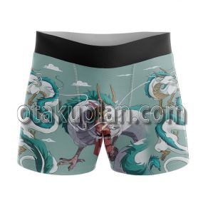 Spirited Away White Dragon Ogino Chihiro Boxer Briefs Mens Underwear