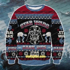 Wars Dark Side 3D Print Ugly Christmas Sweatshirt