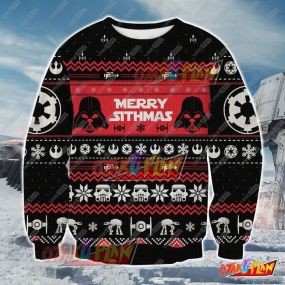 Wars Merry Sithmas 3D Print Ugly Christmas Sweatshirt