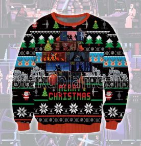 Wars Pixel Chronology 3D Printed Ugly Christmas Sweatshirt