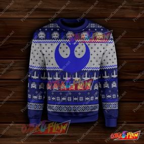 Wars Rebel Alliance 3D Print Ugly Christmas Sweatshirt