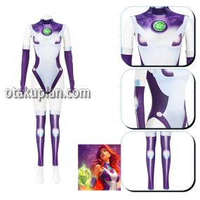 Starfire Teen Titans One-Piece Tights Cosplay Costume