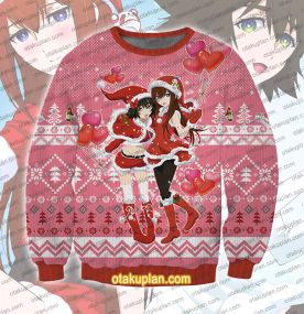 Steins Gate Shiina Mayuri and Makise Kurisu Ugly Christmas Sweatshirt
